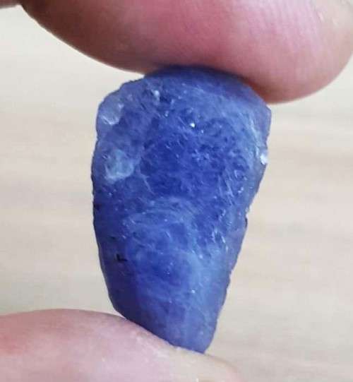 TANZANITE 27.39Cts. NATURAL VIOLET BLUE SPECIMEN ROUGH