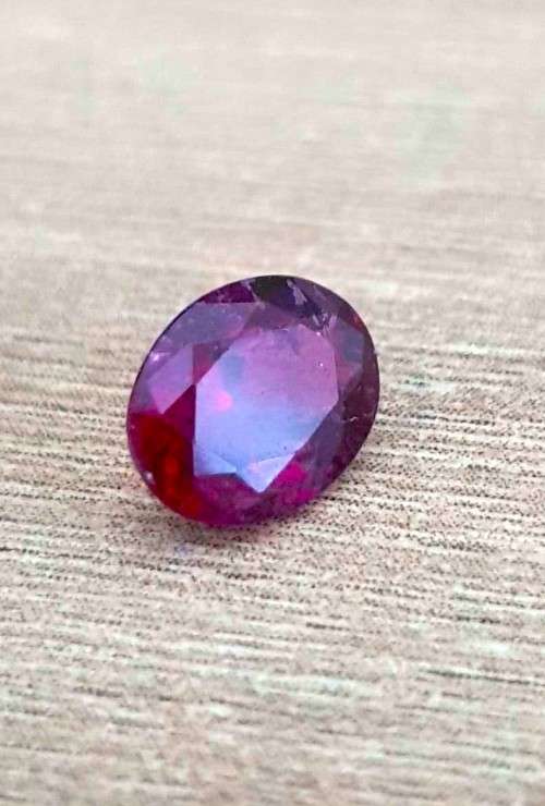 1.30Ct. Tourmaline Rubellite  Oval Natural  Precious Gem
