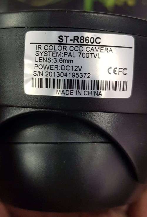 CCTV Dome Camera 700TVL 3.6mm Lens