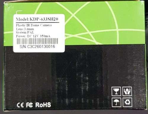 CCTV Dome Camera 700TVL 3.6mm Lens