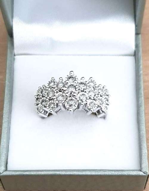 1.350ct  DIAMOND RING WHITE GOLD  DESIGNER PIECE