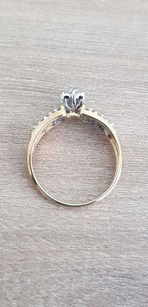 0.350ct CLUSTER DESIGN DIAMOND RING  WHITE GOLD LADIES  **SUNKISSED COLLECTION**