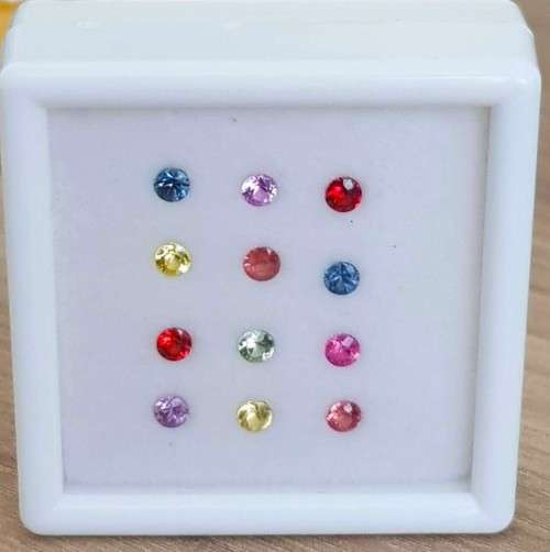 Sapphire Round 1.60cts 2.8mm 12 Pieces  Songea, Africa Beautiful! Fancy Colour