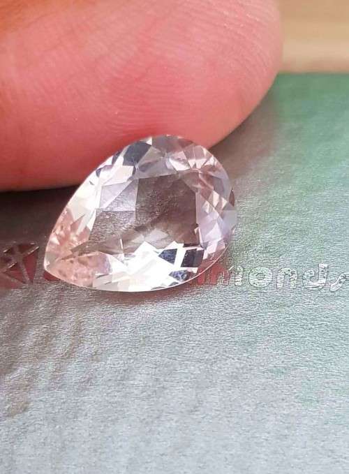 6.14Cts PINK MORGANITE PEAR CUT**CERTIFIED** GEMSTONE! NATURAL