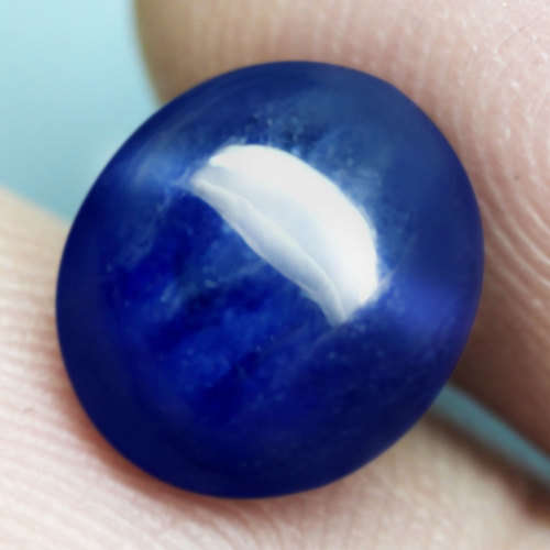 5.57Ct. Natural Sapphire Cornflower Blue Oval Cabochon Madagascar Good Colour!