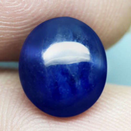 5.57Ct. Natural Sapphire Cornflower Blue Oval Cabochon Madagascar Good Colour!