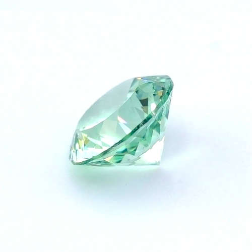 MOISSANITE BLUE /GREEN 1CT  D/VVSI  ROUND **GRA Certified **BRILLIANT CUT