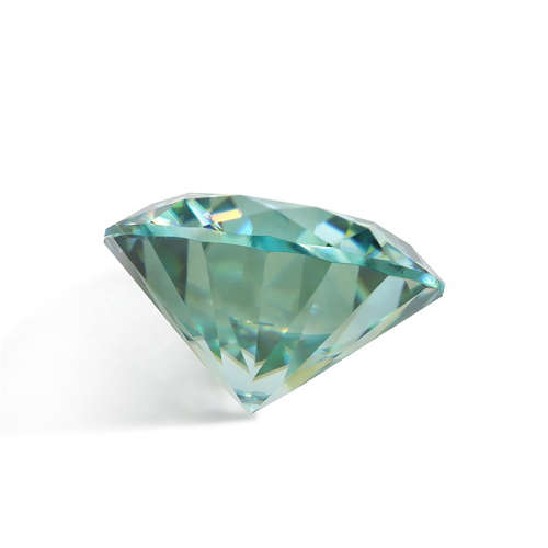 MOISSANITE BLUE /GREEN 1CT  D/VVSI  ROUND **GRA Certified **BRILLIANT CUT