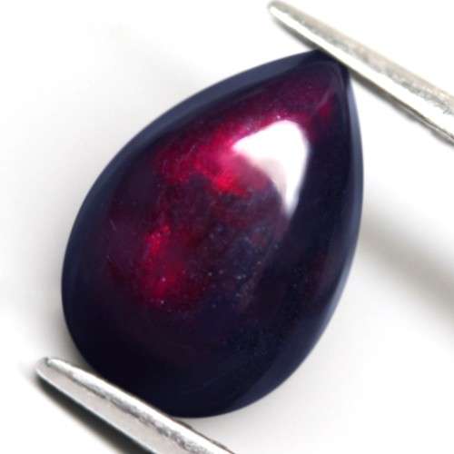 1.13Ct.  Opal Pear Cabochon Multi Colours Glittering Rainbow 3D! Ethiopian Natural