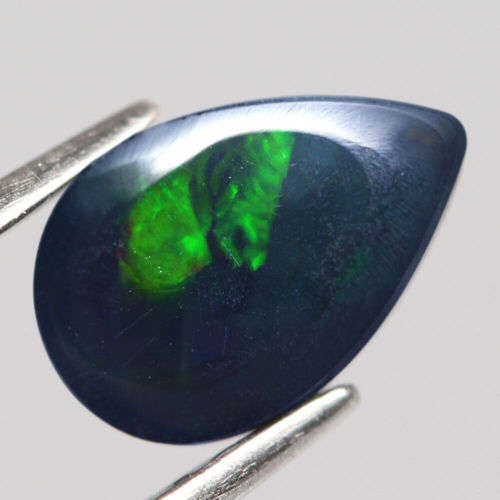 1.02Ct. Opal Pear Cabochon Multi Colours Glittering Rainbow 3D! Ethiopian Natural