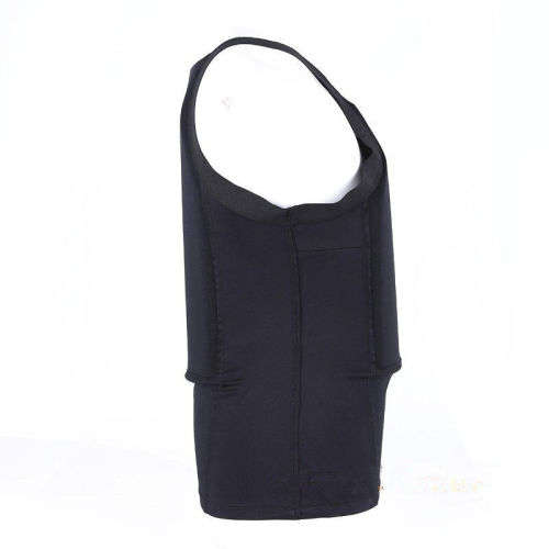 Bulletproof Concealable Body Armor Ultra Thin made with Kevlar T-shirt NIJ IIIA