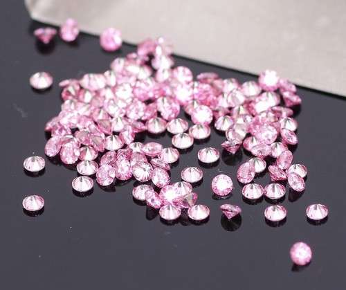Moissanites Pink 3.00mm VVS1  0.10ct **1 Piece** Small Size Stones Loose