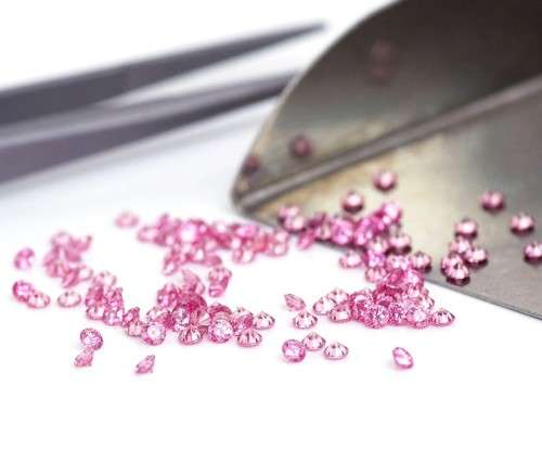 Moissanites Pink 3.00mm VVS1  0.10ct **1 Piece** Small Size Stones Loose