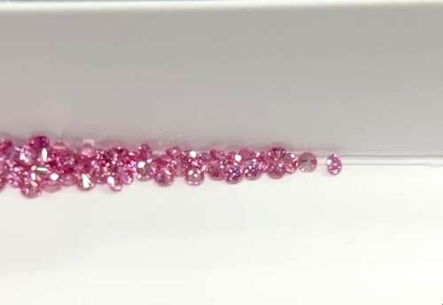 Moissanites Pink 3.00mm VVS1  0.10ct **1 Piece** Small Size Stones Loose