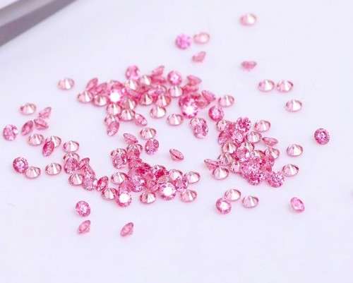 Moissanites Pink 3.00mm VVS1  0.10ct **1 Piece** Small Size Stones Loose