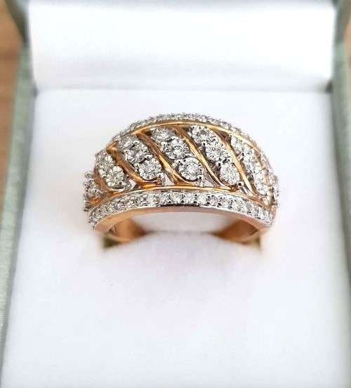 0.750ct DIAMOND BAND ROUND CUT  YELLOW GOLD **GORGEOUS ** HIGH QUALITY