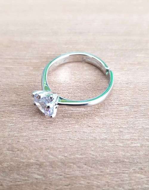 1Ct Ring Round Zircon for Women