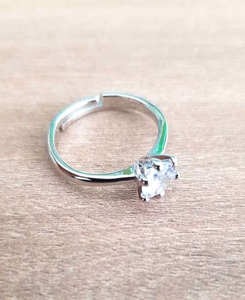 1Ct Ring Round Zircon for Women