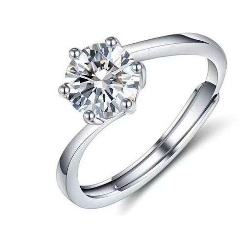 1Ct Ring Round **Swirl**Zircon for Women