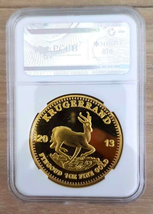 Krugerrand  1OZ  South Africa Gold Coin Paul Kruger-Replica Collectible W/ Acrylic Case