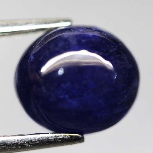 2.94Ct. Sapphire Oval Cabochon Cornflower Blue  Good! Sparkling! Madagascar