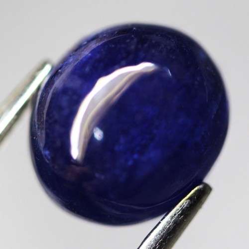 2.94Ct. Sapphire Oval Cabochon Cornflower Blue  Good! Sparkling! Madagascar