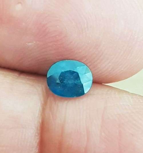 0.92Ct. Sapphire Blue Oval Shape Australia Precious Gem Ravishing! Normal Heated