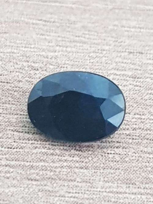 1.12Ct. Sapphire Blue Oval Shape Australia Precious Gem Ravishing! Normal Heated