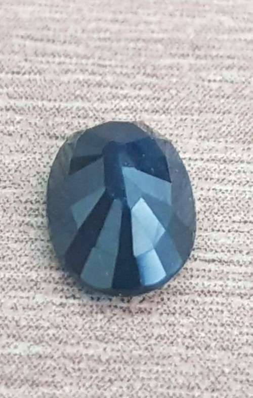 1.12Ct. Sapphire Blue Oval Shape Australia Precious Gem Ravishing! Normal Heated