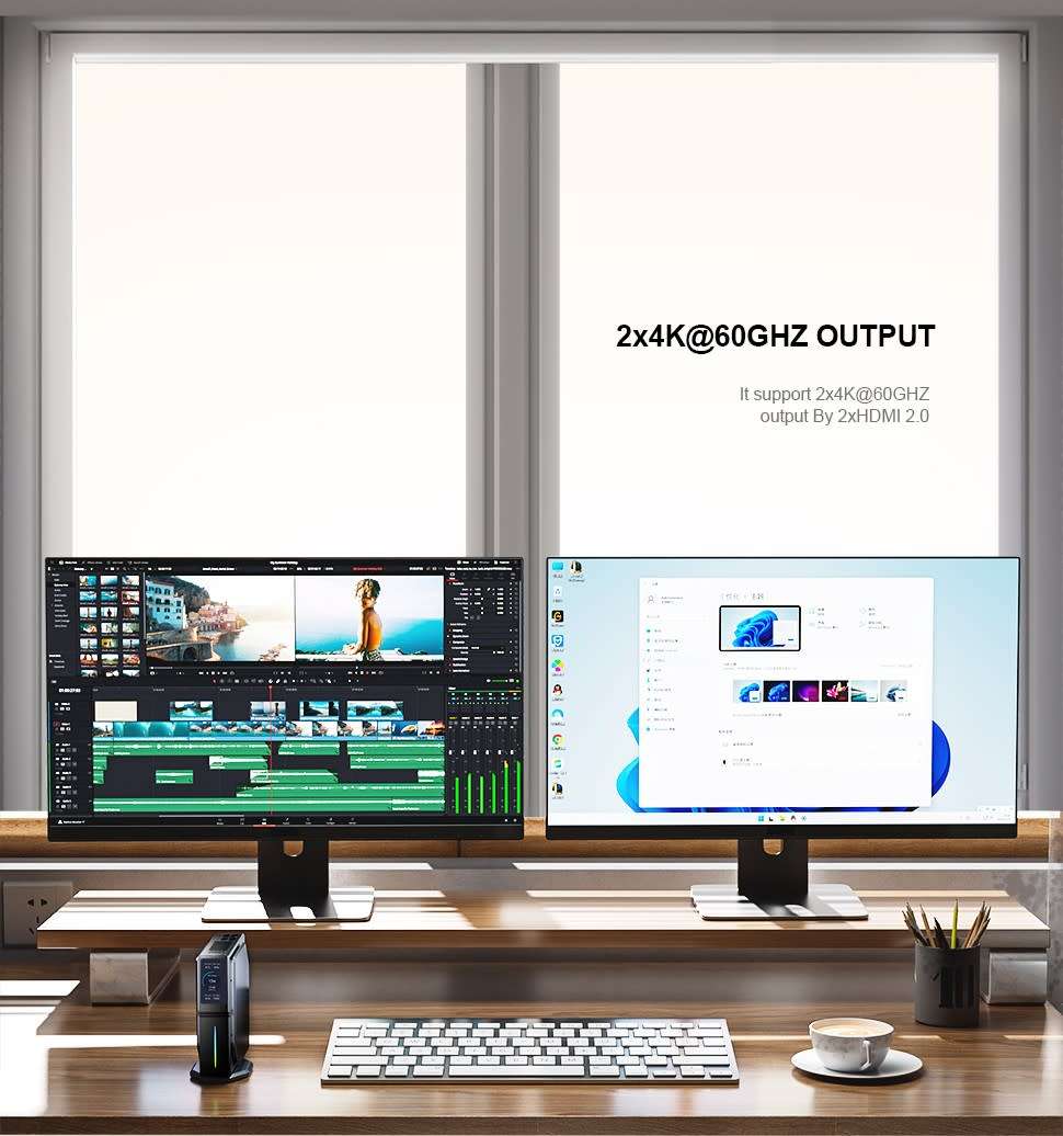 Mini PC Intel Alder Lake N95 Windows 11 Ultra Small Pocket Computer  SSD Full Function