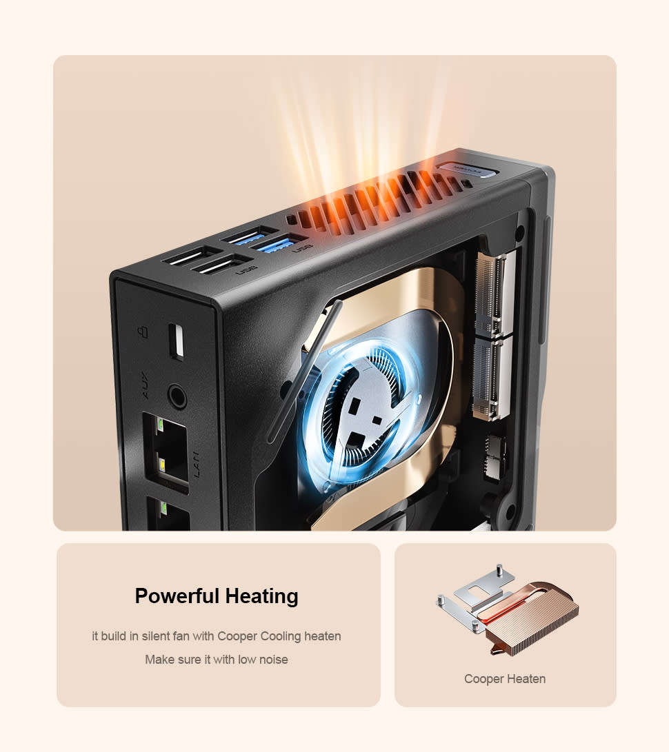 Mini PC Intel Alder Lake N95 Windows 11 Ultra Small Pocket Computer  SSD Full Function