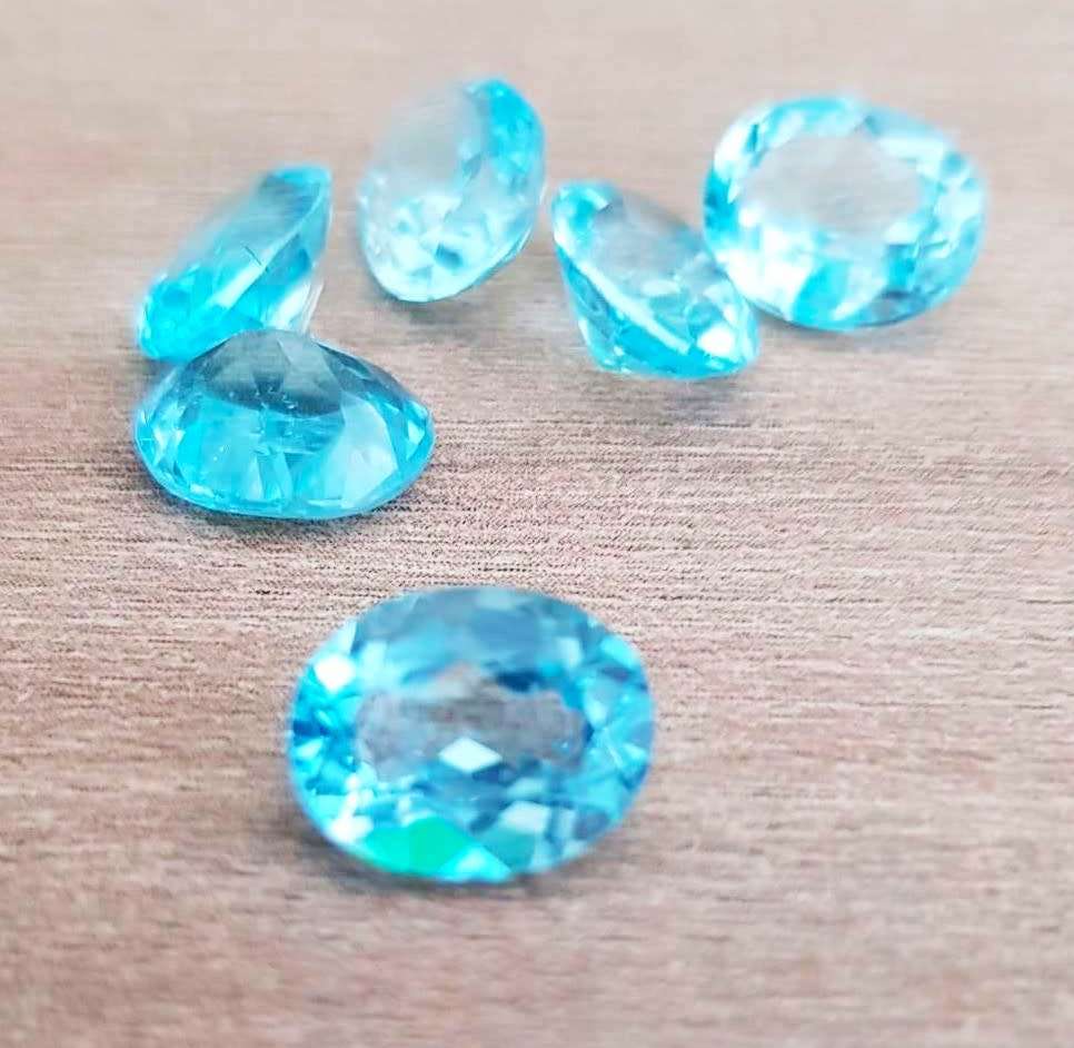 Blue Topaz Oval Cut 3*3.30Cts   8x10MM Loose Gemstone  Natural