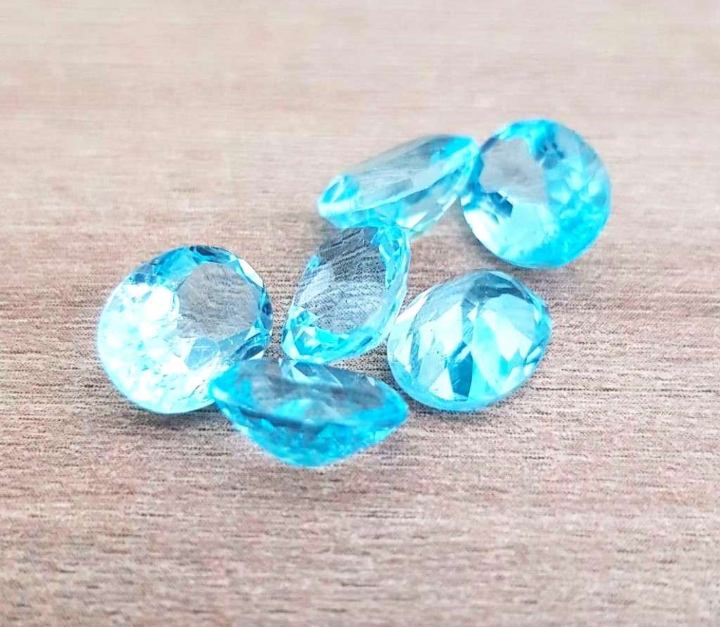 Blue Topaz Oval Cut 3*3.30Cts   8x10MM Loose Gemstone  Natural