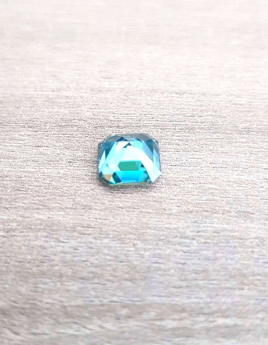 1.59ct MOISSANITE ASSCHER CUT  **ICE BLUE** VVS1  COLOUR  LOOSE GEM