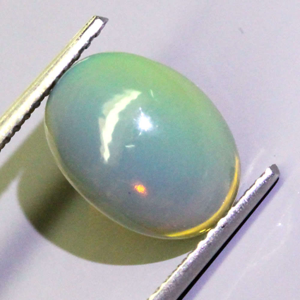 2.08Ct. Opal Oval Cabochon Yellow Multi Colours Gem Ravishing Ethiopian Natural