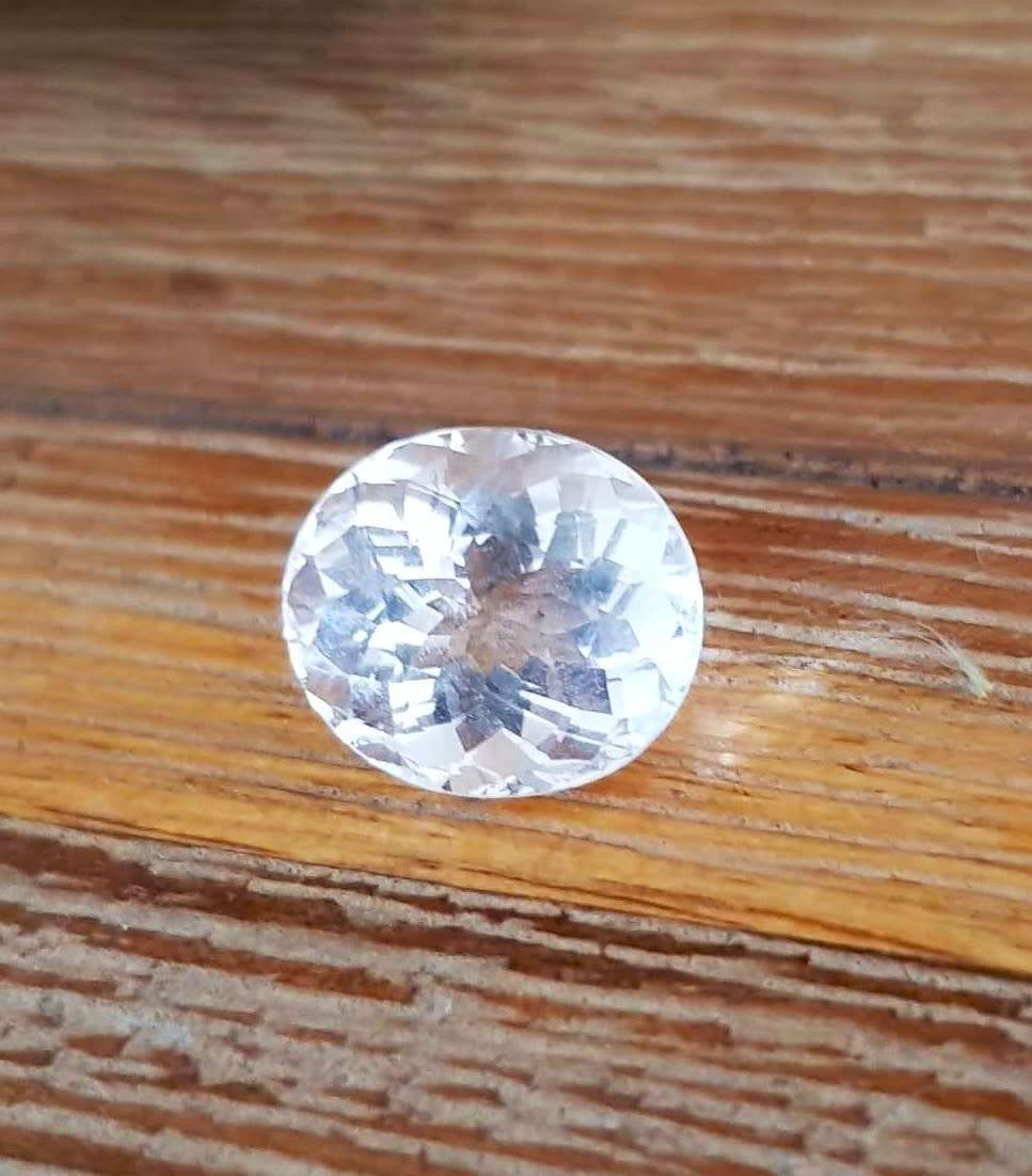 3.37Cts PINK MORGANITE OVAL CUT GEMSTONE! NATURAL