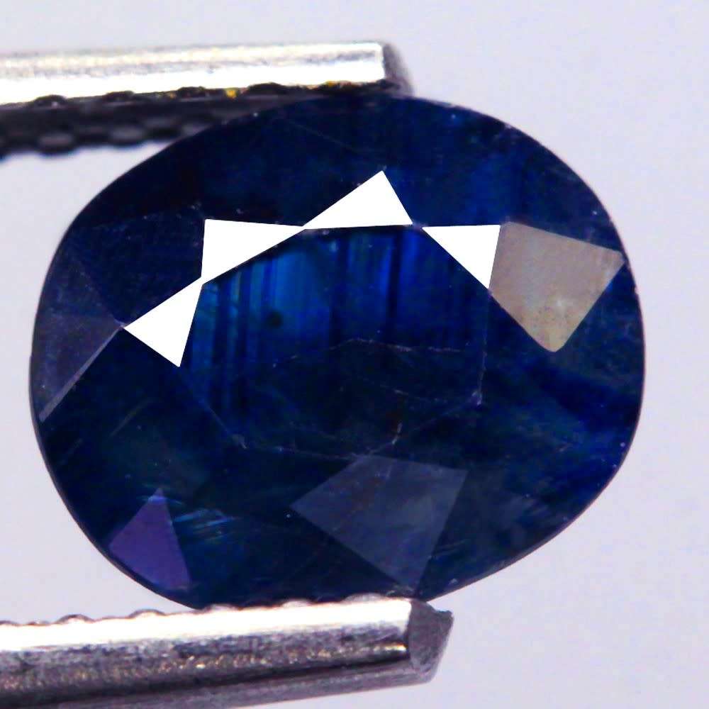 1.20Ct.  Sapphire Blue Oval Australia Precious Gem Ravishing Color!Normal Heated