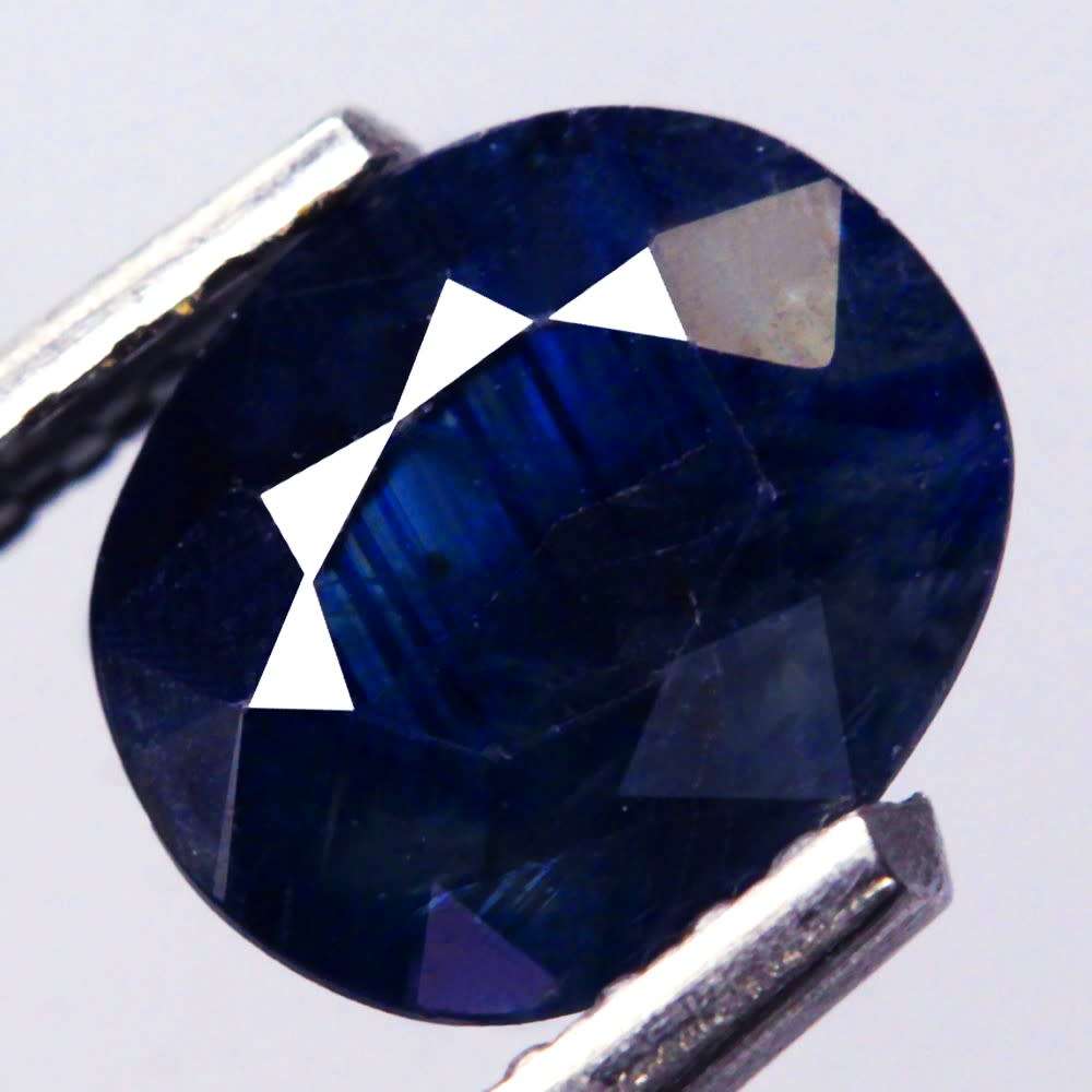 1.20Ct.  Sapphire Blue Oval Australia Precious Gem Ravishing Color!Normal Heated