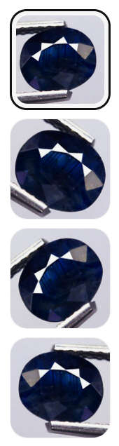 1.20Ct.  Sapphire Blue Oval Australia Precious Gem Ravishing Color!Normal Heated