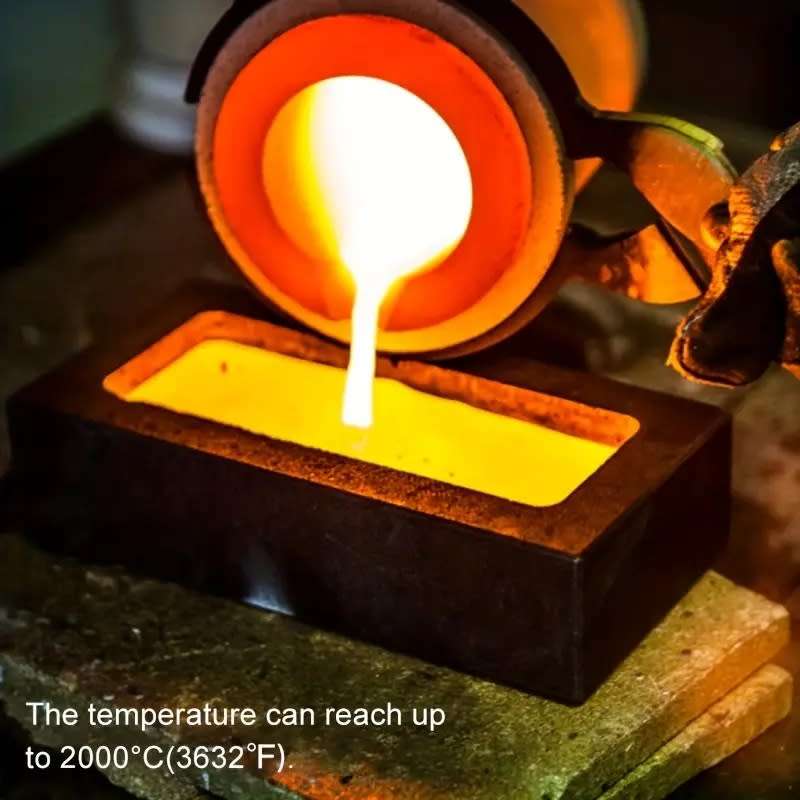 6pcs Graphite Crucible Set,Gold Ingot Mold Set Jewelry Design