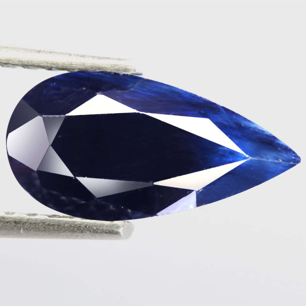 1.40Ct.  Sapphire Blue Pear Facet Thailand Amazing! Normal Heated