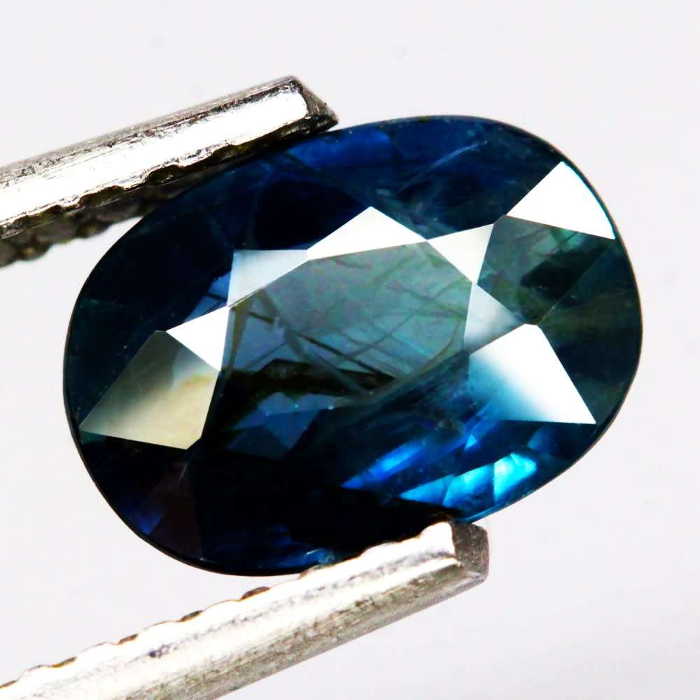 1.03Ct.  Sapphire Blue Oval Australia Precious Gem Ravishing Color!Normal Heated