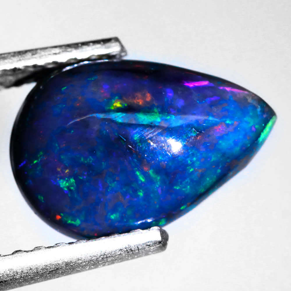 1.27Ct. Opal Oval Cabochon Best Gem Multi Colours Glittering Rainbow 3D Ethiopian