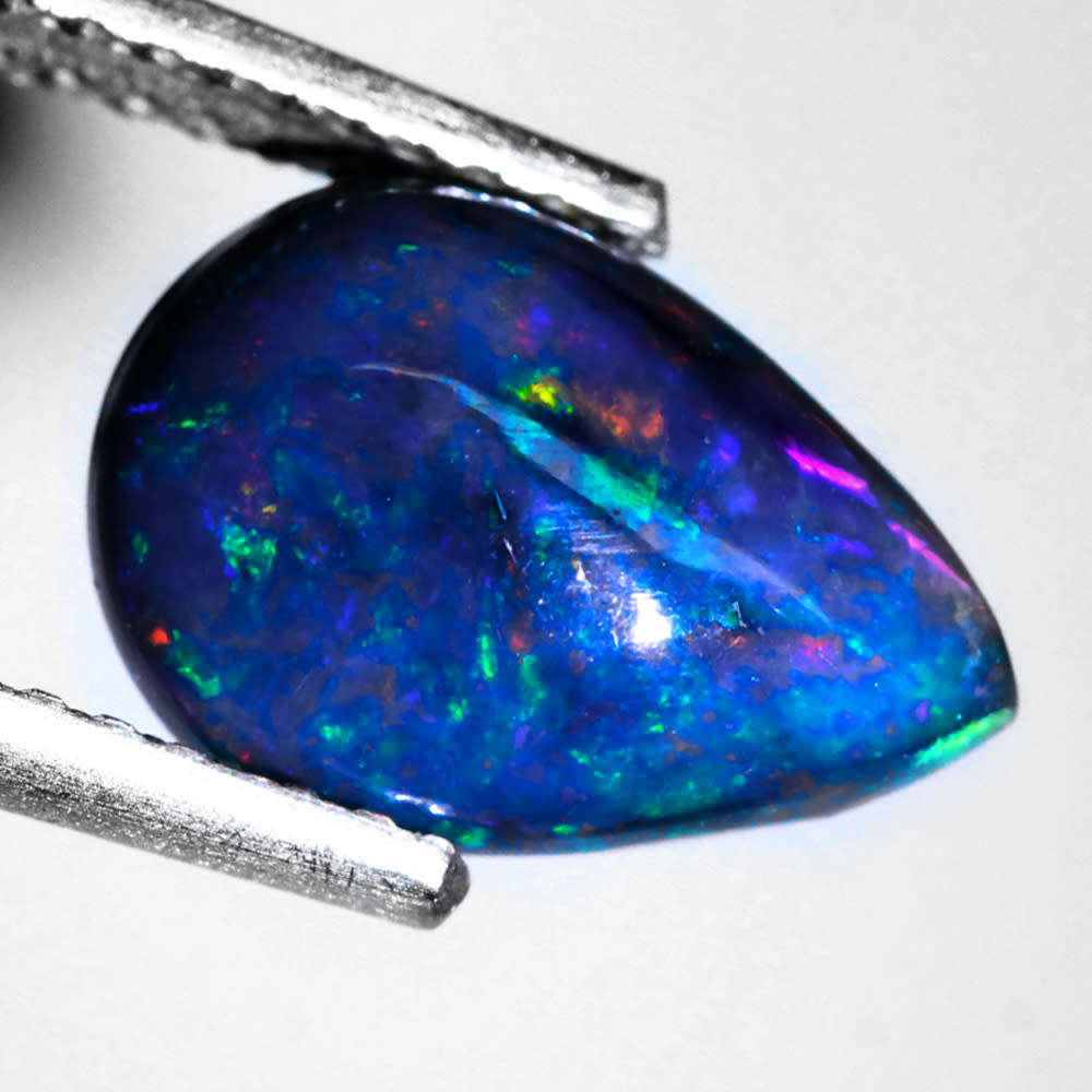 1.27Ct. Opal Oval Cabochon Best Gem Multi Colours Glittering Rainbow 3D Ethiopian