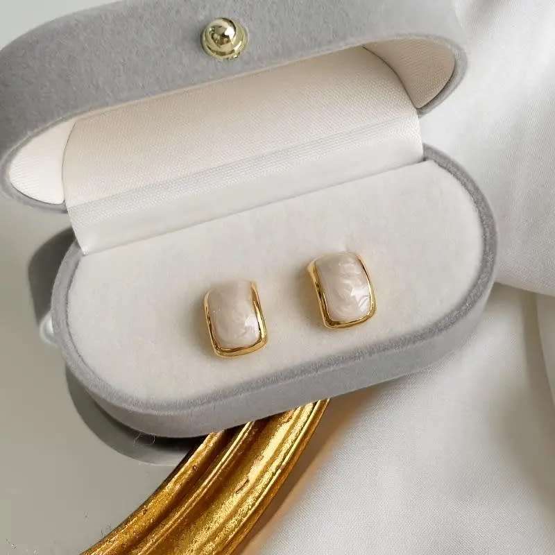 White Mother of Pearl  Earrings for Women