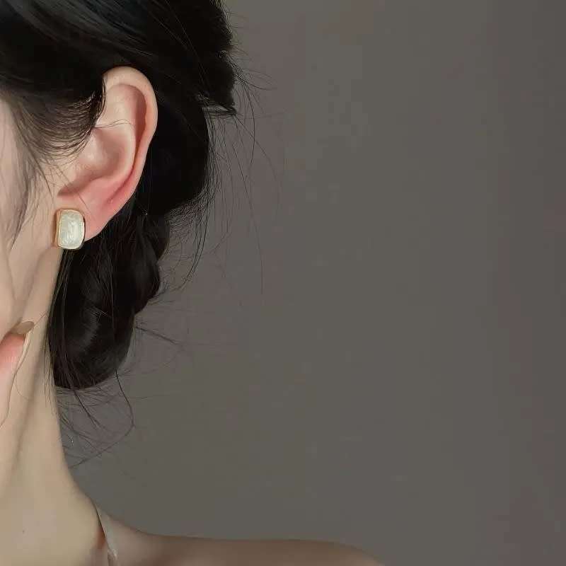 White Mother of Pearl  Earrings for Women