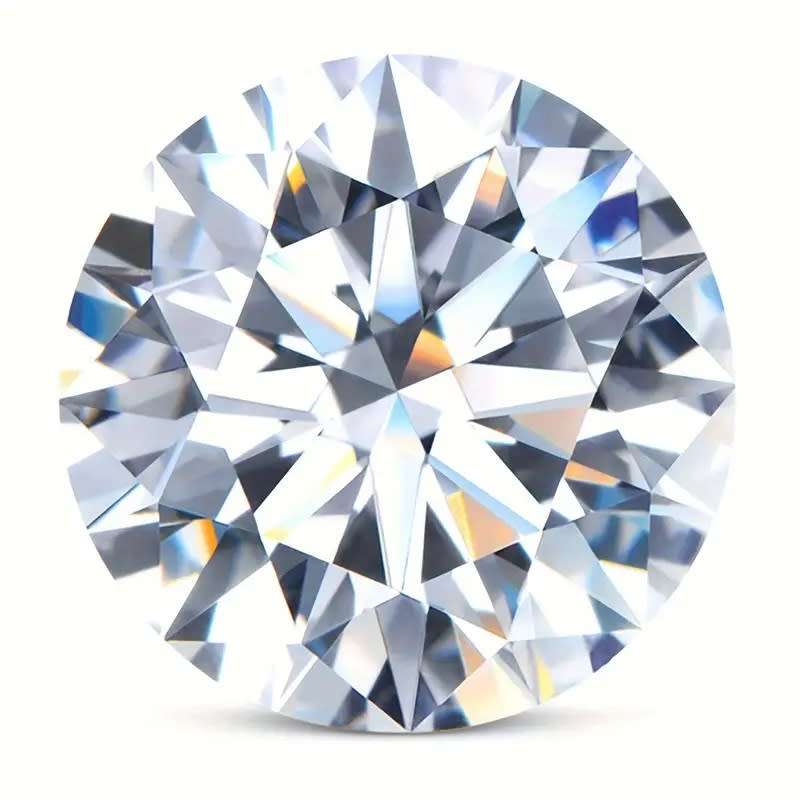 10CT  MOISSANITE ROUND VVSI/D BRILLIANT CUT **GRA Certified **