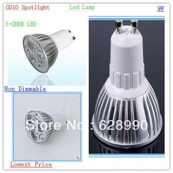 9W 220V GU10 LED DOWNLIGHT-Warm White