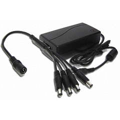 Power Supply 12V 2A 60W DC With 4 Way CCTV Power Splitter Cable