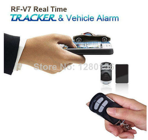 Car Vehicle GPS Tracker Mini GSM GPRS Real-time Tracking Device System V7-black